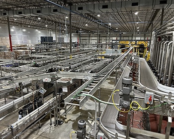 Overhead shot of the inside of Lion Brewery