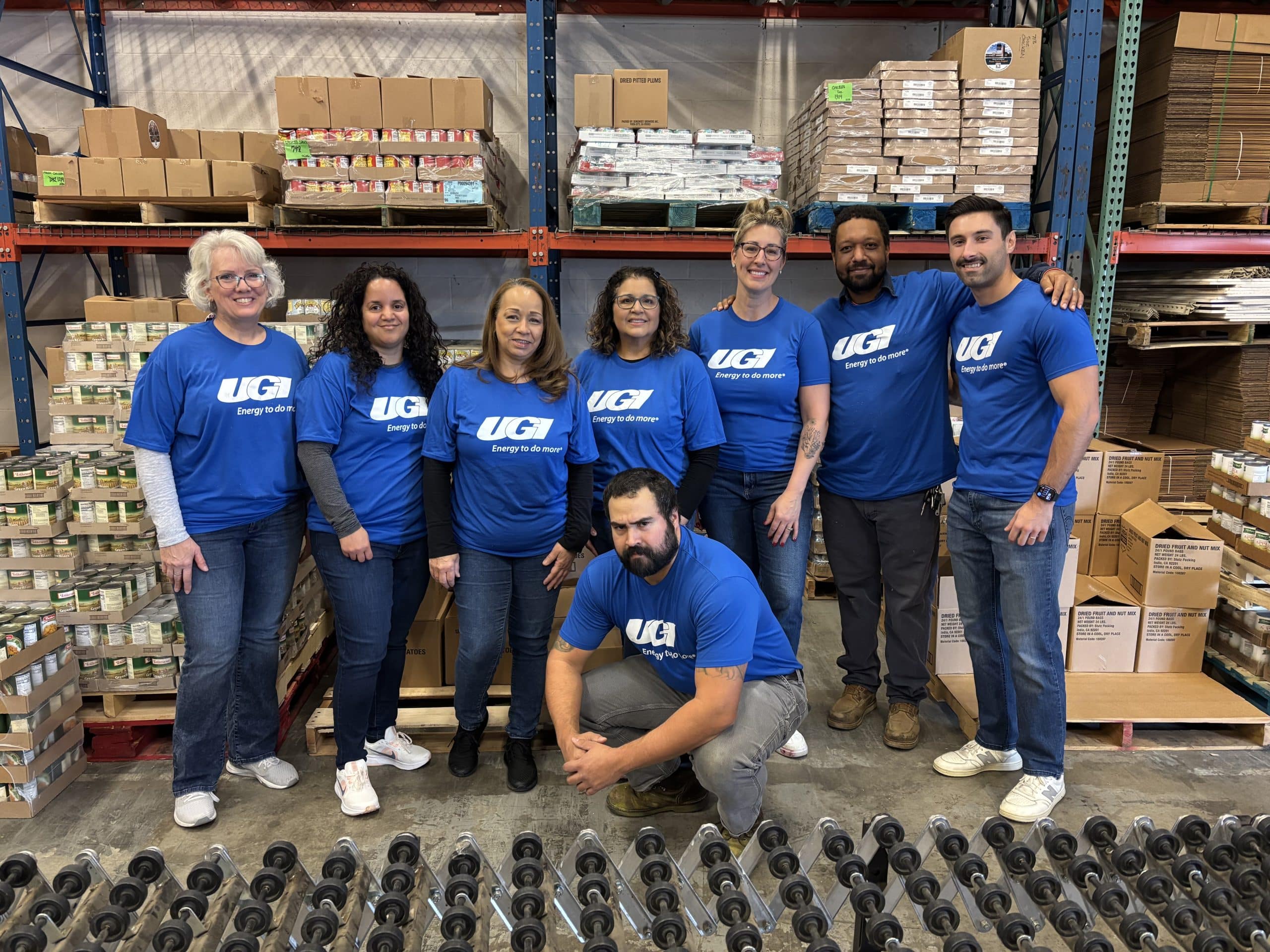 UGI employees at Power Packs volunteer event.